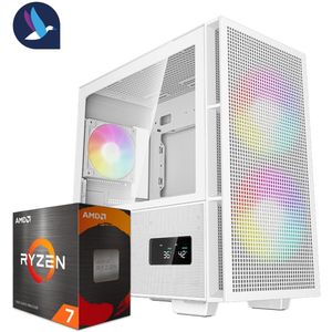 DeepCool VII ARGB Gaming PC | AMD Ryzen 7 - 5700X3D | Geforce RTX 4060 - 8 GB GDDR6 | 32 GB DDR4 | 1 TB SSD - NVME | WiFi | Bluetooth | Windows 11 Pro
