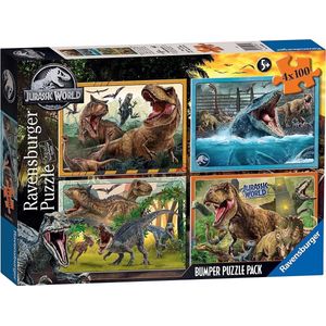 Ravensburger Puzzel 4x100 Jurassic World