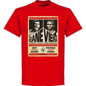 Keane vs. Viera Battle T-shirt - Rood - M