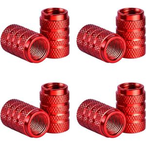 Ventieldoppen aluminium stofdicht - 8 stuks bandenstam auto wielschacht ventieldop luchtkap