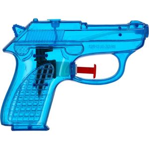 Cepewa Waterpistool Splash Gun - 10x - klein model - 12 cm - blauw - Water speelgoed
