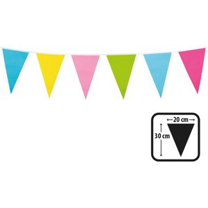 Boland - PE vlaggenlijn veelkleurig - Geen thema - Verjaardag - Feestversiering