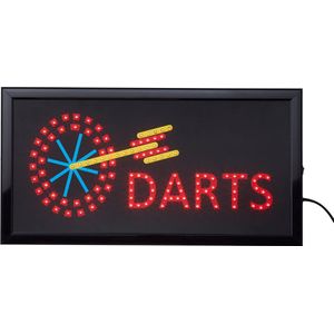 Led bord - Darts - led sign - Led bord bar - Light box - Led verlichting - Bar accessoires - Bar/cafe - Led lampjes - Rood - Blauw - Ledbord -