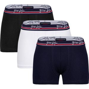 Giorgio Di Mare Boxer - Boxershort Multipack 3 Pack - Onderbroek Mannen - Ondergoed - 95% Katoen Heren Navy / Wit / Zwart - S