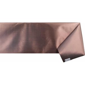 Raved Kerst Tafelzeil - Metallic Bruin  140 cm x  160 cm - PVC - Afwasbaar