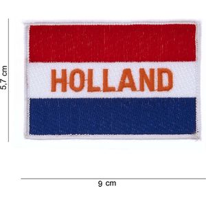 Embleem stof vlag Holland tekst Holland