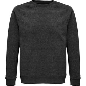 SOLS Unisex Adult Space Organic Raglan Sweatshirt (Houtskool mergel)