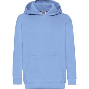 Fruit Of The Loom Kinder Unisex Sweatshirt Met Capuchon / Hoodie (Hemel Blauw)