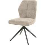 Eetkamerstoel Spring Hoge Rug Taupe - Giga Meubel