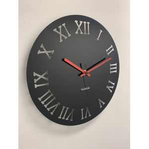 Wandklok CHANTALBRANDO -- BLACK -- TWILIGHT ZONE 40 -- MODERN DESIGN -- MADE IN HOLLAND - HOOGGLANS ZWART