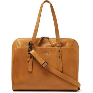 Zakelijke laptoptas dames | Werktas dames | Aktetassen | Werktas dames shopper | Werktassen dames | Laptop tas | Laptoptassen | Laptoptas 15.6 inch | Tampa - 933687 Yellow