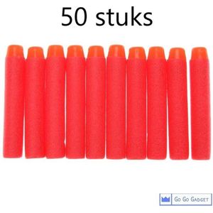Universele pijltjes | geschikt voor nerf-n-strike speelgoedblasters | 50 stuks | rood