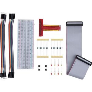 Raspberry Pi - GPIO Kabel + Breadboard + T-type Adapter Board - 3 Extension DIY Kit Voor HTML Content .