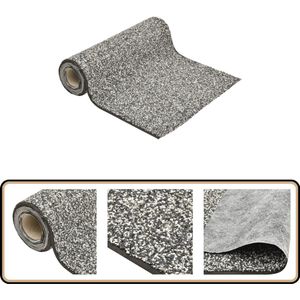 vidaXL Grindfolie - 200x40 cm - Grijs - Nonwoven PP-fleece Grind Folie - Vijverfolie - Steenfolie - Tuingrond - Siergrind