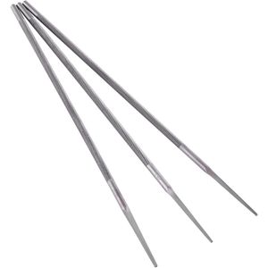 3 Stuks Universele Kettingzaagvijlen 5/32""(4 mm) 3/16""(48 mm) 7/32""(55 mm) - Ronde Vijlen voor het Slijpen van Kettingzaagbladen