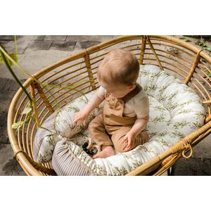Babynestje - 110 x 75 cm - Baby Cadeau - Groen Bamboo