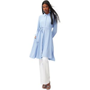 Trendyol Lichtblauw Lang Geweven Aerobin-Shirt Tctss24Tg00062
