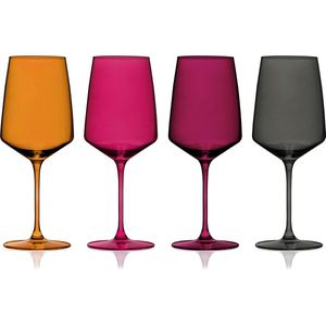 Viski Reserve Nouveau wijnglas - Kristal - 650ml - 4 stuks - Sunset