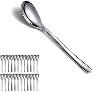 Tea Spoons, 24 Pieces, 14 cm Stainless Steel Coffee Spoon, Dessert Spoon, Espresso Spoon, Small Spoon, Cutlery Set, Dishwasher Safe