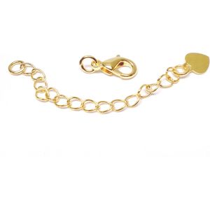 Art & Pearls – 15 vergulde juwelensluitingen met verleng ketting - extender goud