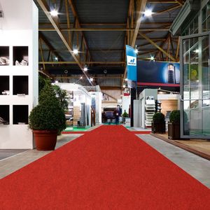 FLOORDIREKT Op Maat Hemaakt Tapijt Sintra - Voor Evenementen & Beurzen - Onderhoudsvriendelijke Loper - Voor Beurzen & Evenementen - Rood Gevlekt - 200 x 300 cm