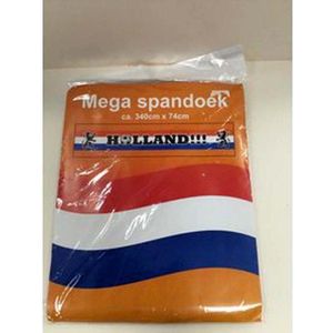mega spandoek holland Nederlands elftal ek wk voetbal oranje
