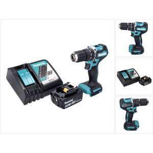 Makita DHP 487 RT1 accu klopboormachine 18 V 40 Nm borstelloos + 1x oplaadbare accu 5.0 Ah + lader