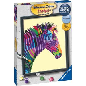 Ravensburger Schilderen op nummer Bonte Zebra - Hobbypakket