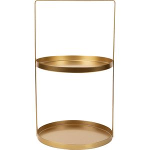 Cosy&Trendy Etagere / Serveertoren - Goud - ø 25 cm - 2-Laags