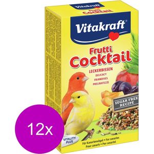 Vitakraft Kanarie Fruit-Cocktail - Vogelsnack - 12 x 200 g