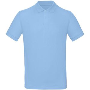 Senvi Classic Fit Polo Biologisch Katoen - Kleur Sky Blauw - Maat XL