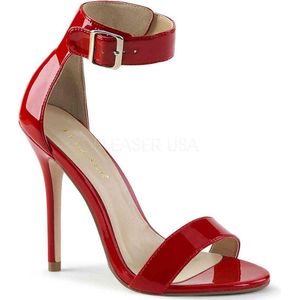 Pleaser - AMUSE-10 Sandaal met enkelband - US 13 - 44 Shoes - Rood