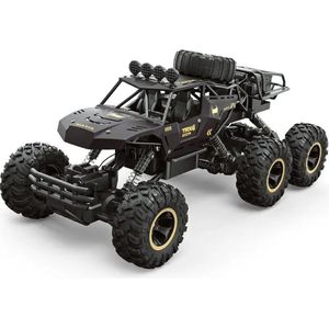 DrPhone RCX Ultra - RC 1:12 6X6 Auto 4WD - Bestuurbare Hyper Buggy Met Borstel loze Motor – RC Buggy – Auto Met Accu – 4WD Buggy Met 2,4GHZ Controller – Zwart