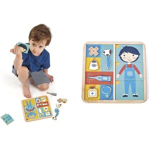 Tender Toys Vormenpuzzel Ouch Junior Hout 12 Stukjes