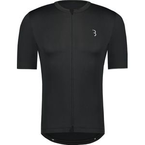 BBB Cycling Essence Fietsshirt Heren - Korte Mouwen - Allround Wielershirt - Fietskleding Heren - Zwart - Maat XXL - BBW-408