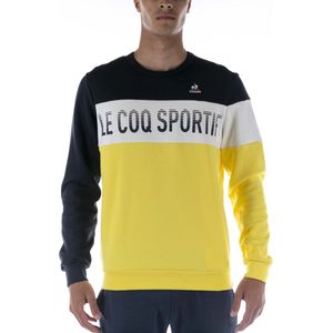 Le Coq Sportif Saison 2 Blauw Geel Sweatshirt - Streetwear - Volwassen