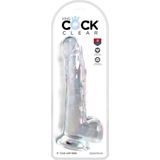 King Cock Clear 9 Inch Balls