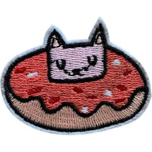 Poes - Kitten strijk embleem - patch - patches - stof & strijk applicatie