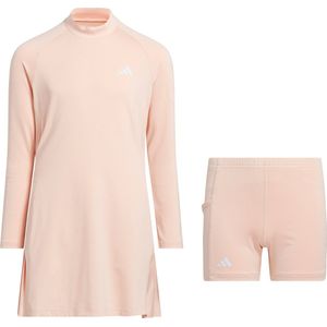 adidas Performance AEROREADY Jurk met Lange Mouwen Kids - Kinderen - Roze - 140