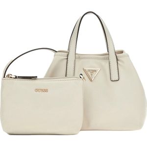 GUESS Handtas Schoudertas Latona Mini Tote Taupe Crème