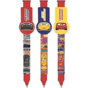 balpenset met clip Cars junior 3-delig