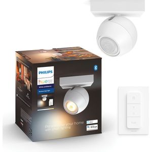 Philips Hue Buckram Opbouwspot - White Ambiance - GU10 - Wit - 5,5W - Bluetooth