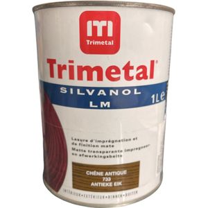 Trimetal Silvanol LM - Matte transparante impregneer en afwerkingsbeits - 1 L - 733 Antiek Eik