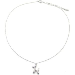 Bijoutheek Collier Balloon Dog Zilver