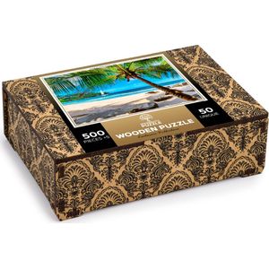 Wooden City Puzzel: PARADISE ISLAND BEACH 505/50, in hout, 8+