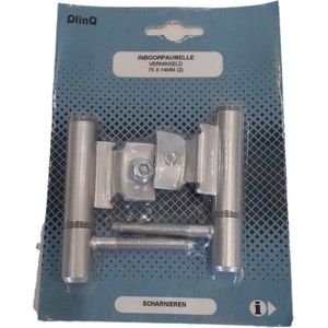 QlinQ inboorpaumelle Z 14x78, satijn verchroomd; 2 per verp