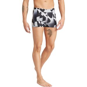 adidas Performance Allover Print Zwemboxer - Heren - Zwart- M