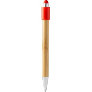 10 Balpennen met anti stress spinner. Model Fayer. Metalen clip en ABS behuizing, metallic afwerking ROOD