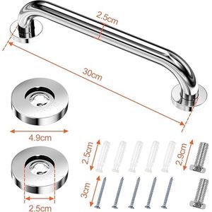 Handgrepen voor badkamer - veiligheidsstang / badkuip, toilet, 30 cm,/2
