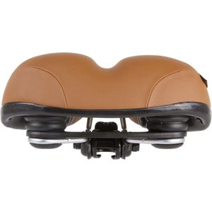 Zadel Velo Plush met elastomeer vering - bruin